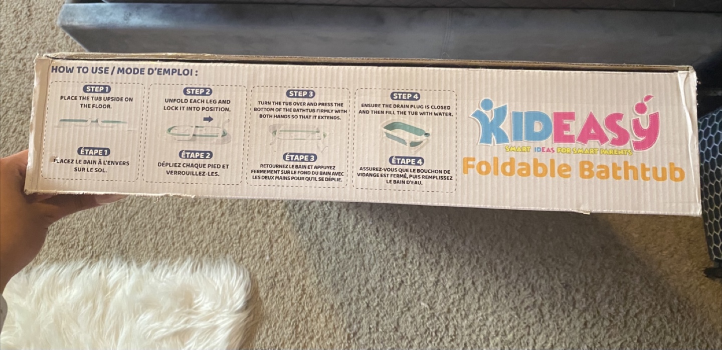 Kideasy Foldable Bathtub - Easy Setup - photo 2