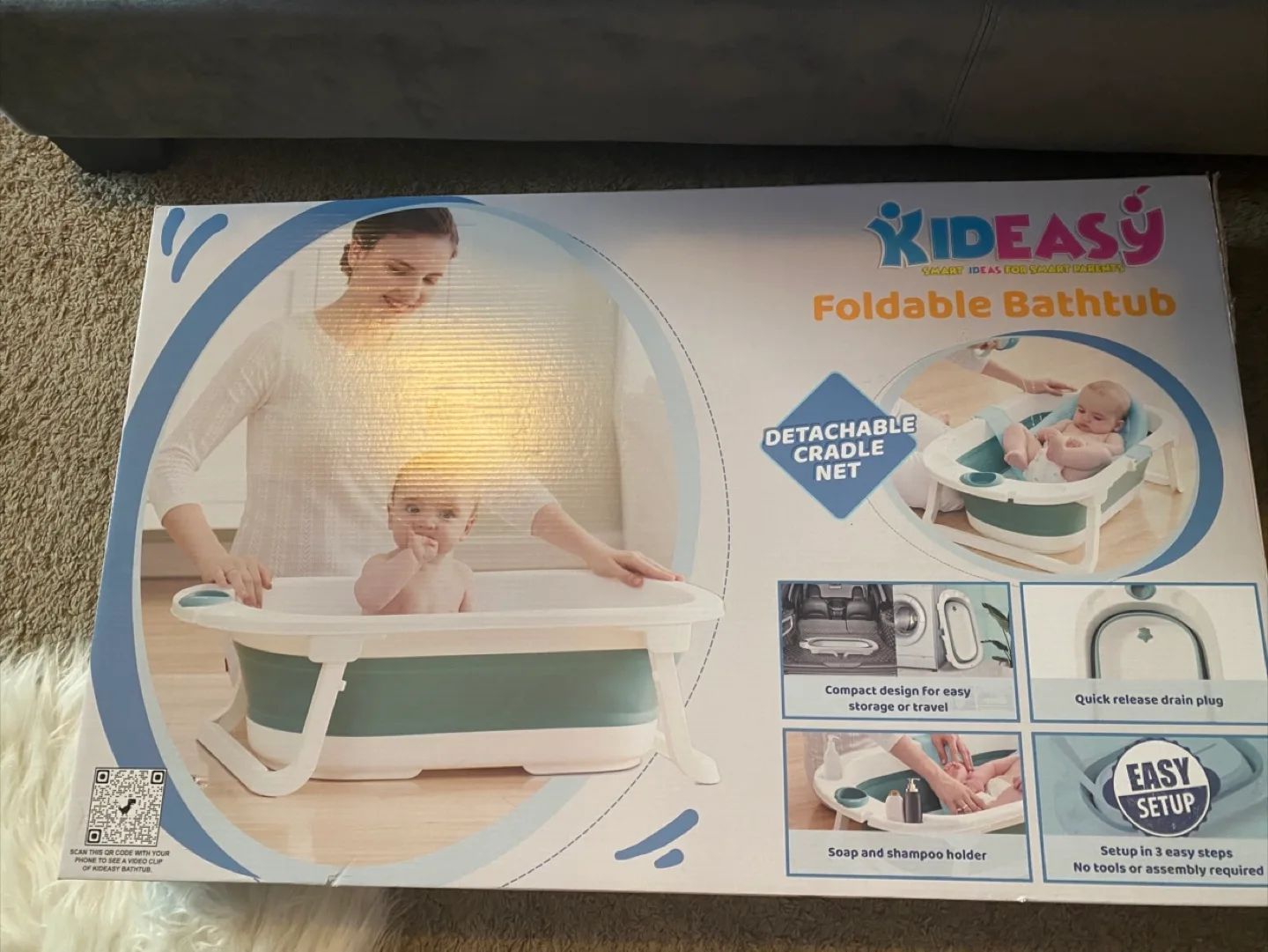 Kideasy Foldable Bathtub - Easy Setup thumbnail