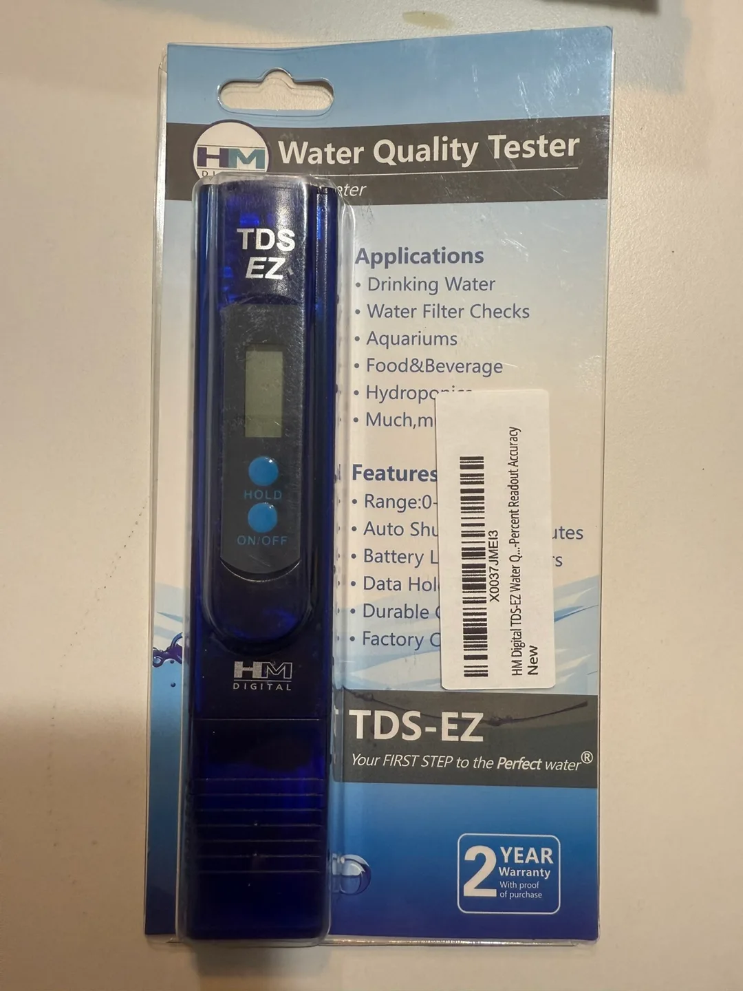 New HM Digital TDS-EZ Water Quality Tester thumbnail