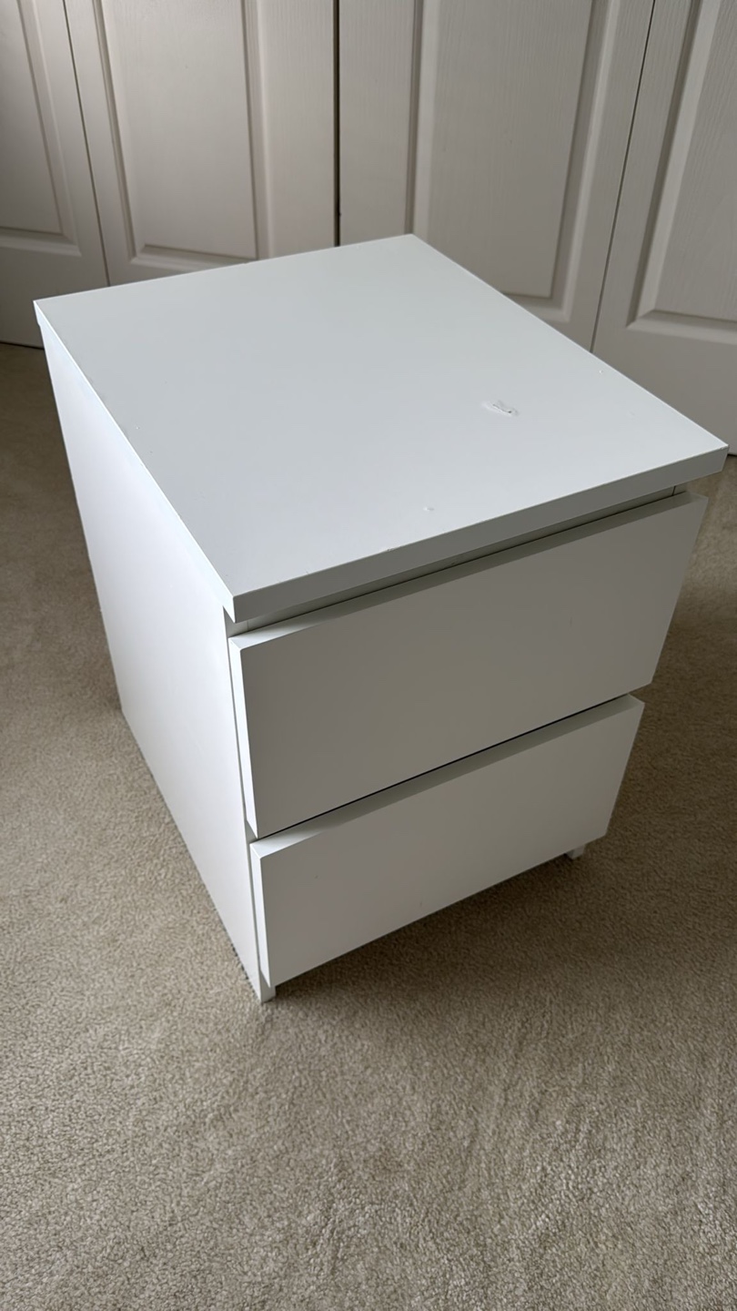 IKEA White 2 Drawer
