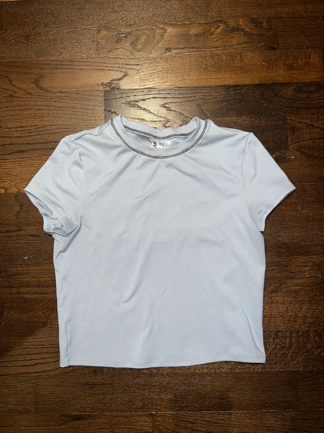 H&M Divided Light Blue Crop Top - Size S thumbnail