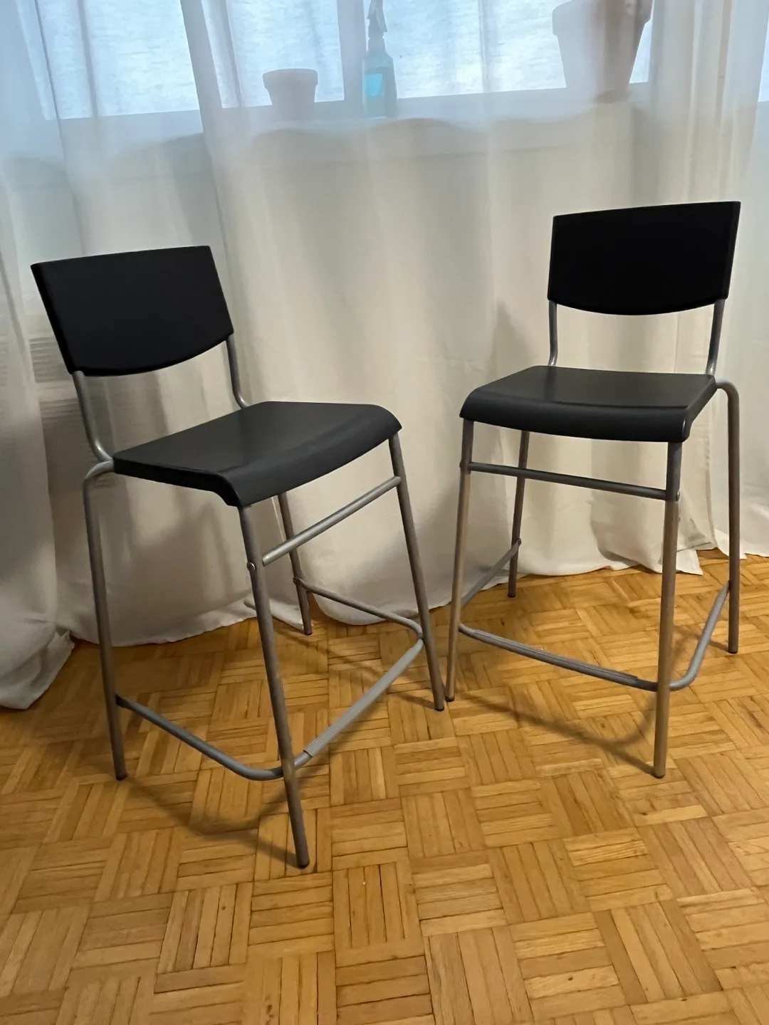 IKEA Bar Stools - Black thumbnail