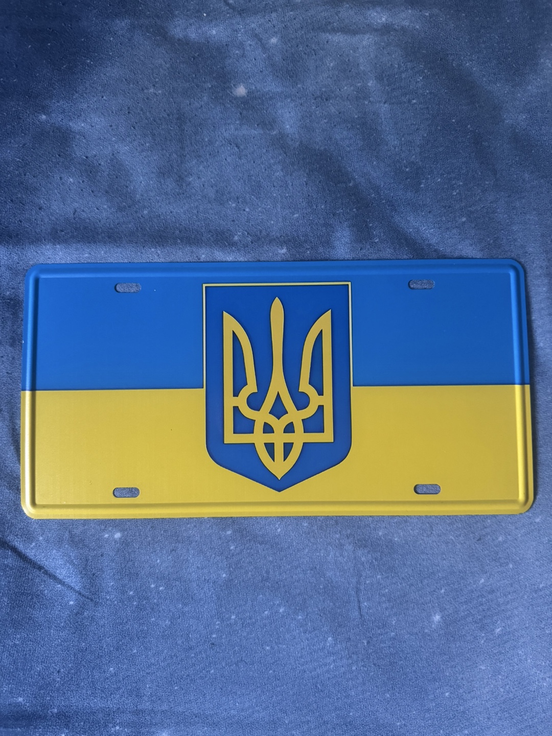 Ukraine Flag License Plate