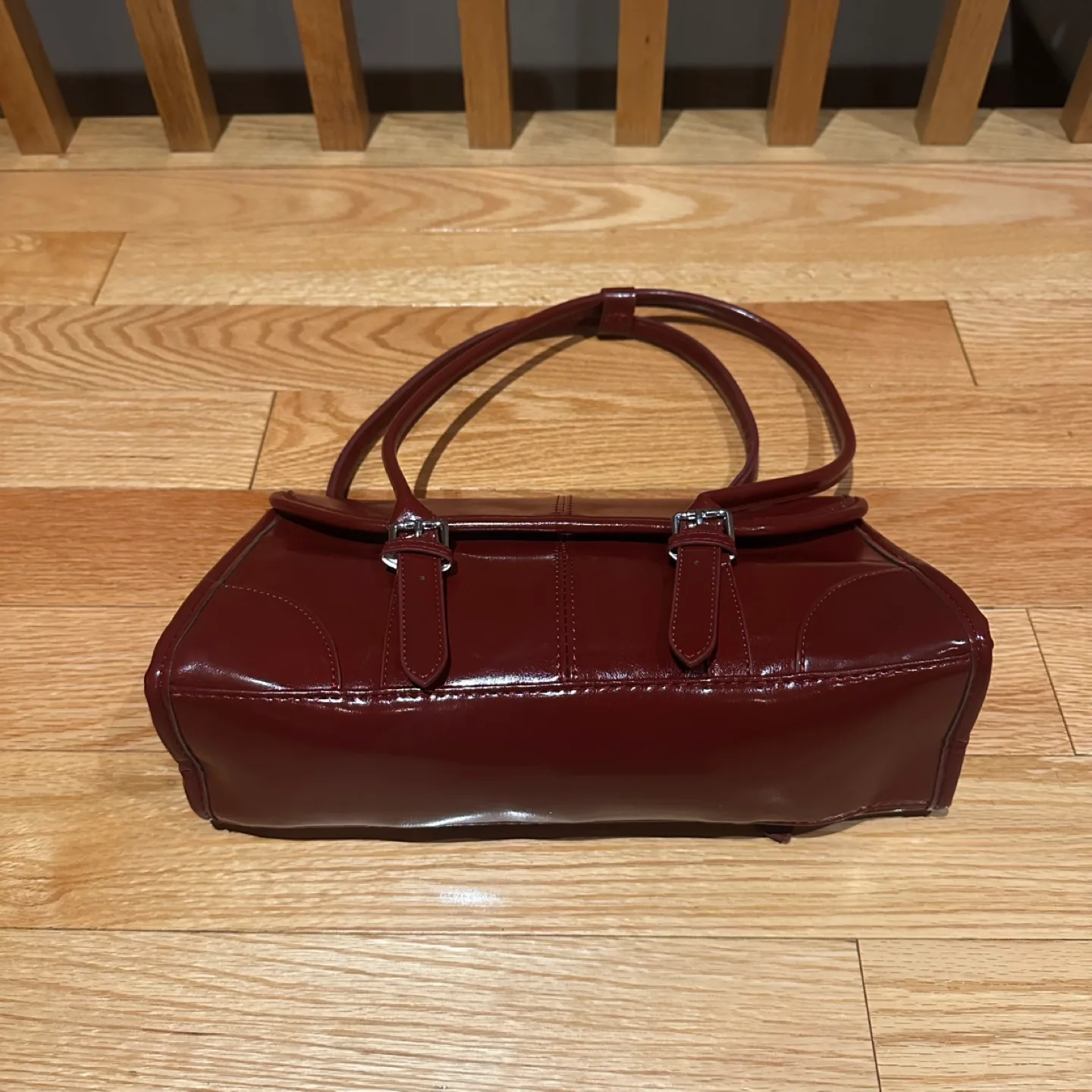 Leather Burgundy Shoulder Bag 2025 fall image indicator(7)