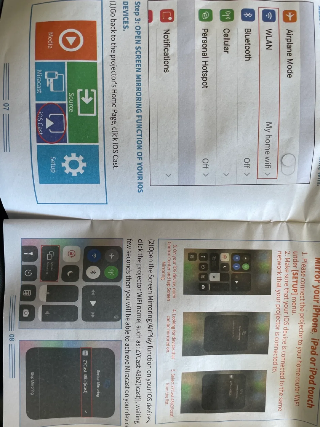 Jinhoo M10 WiFi Projector image indicator(5)