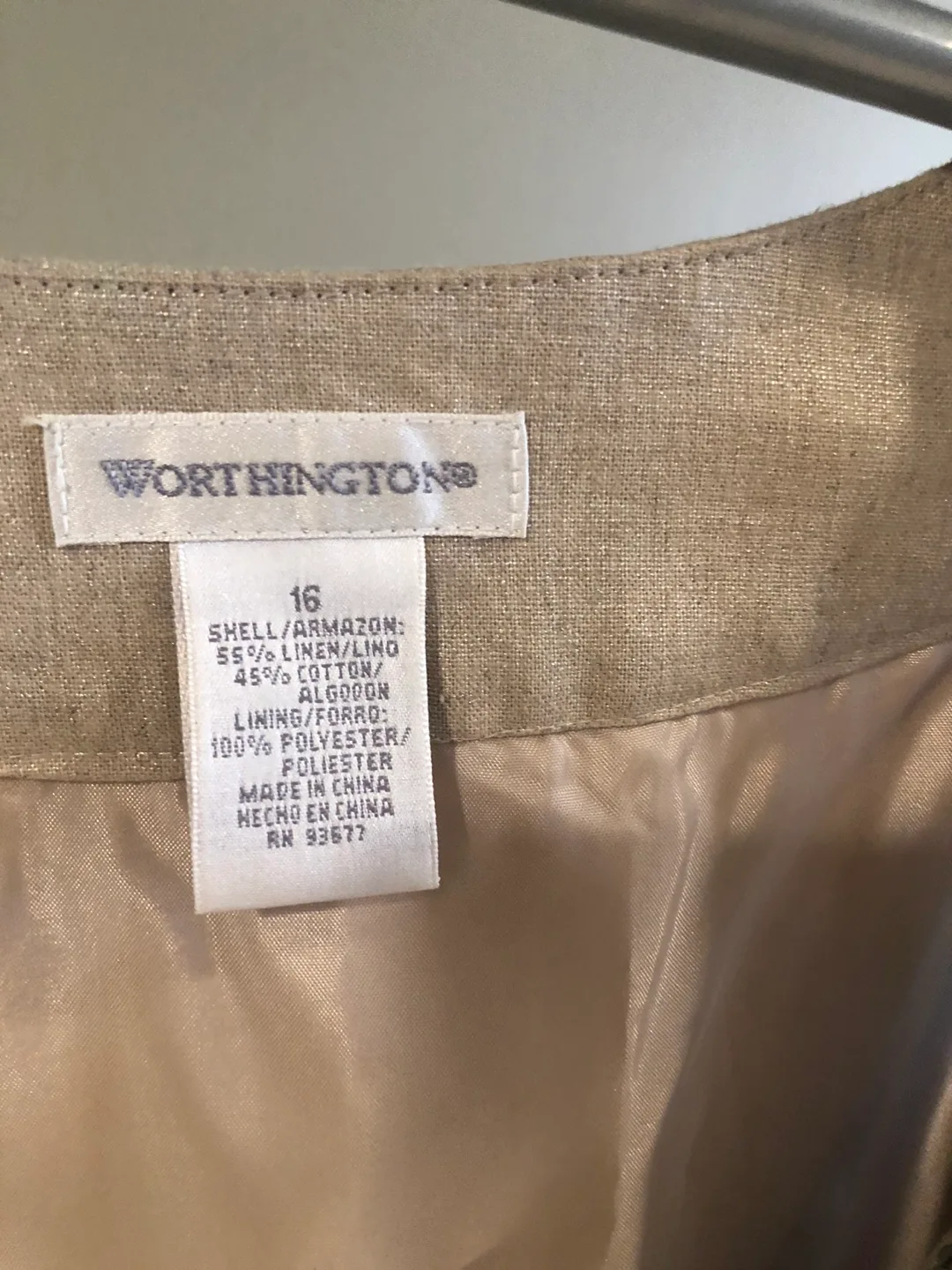 Worthington Beige Dress - Size 16 image indicator(5)