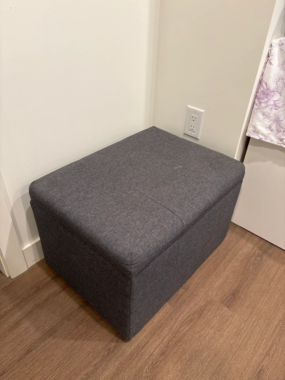 Grey Storage Ottoman Bench image indicator(3)