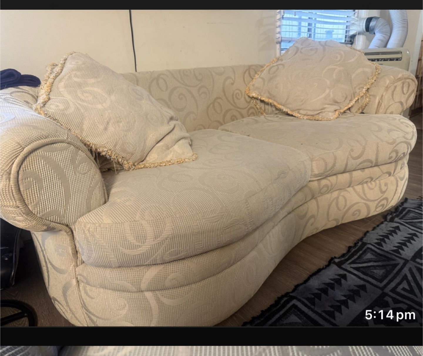 Patterned Loveseat Sofa