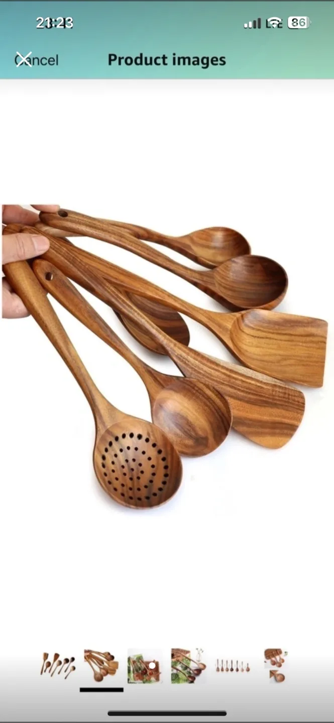 Wooden spoons set of 7 ( ‼️send offer‼️) image indicator(3)