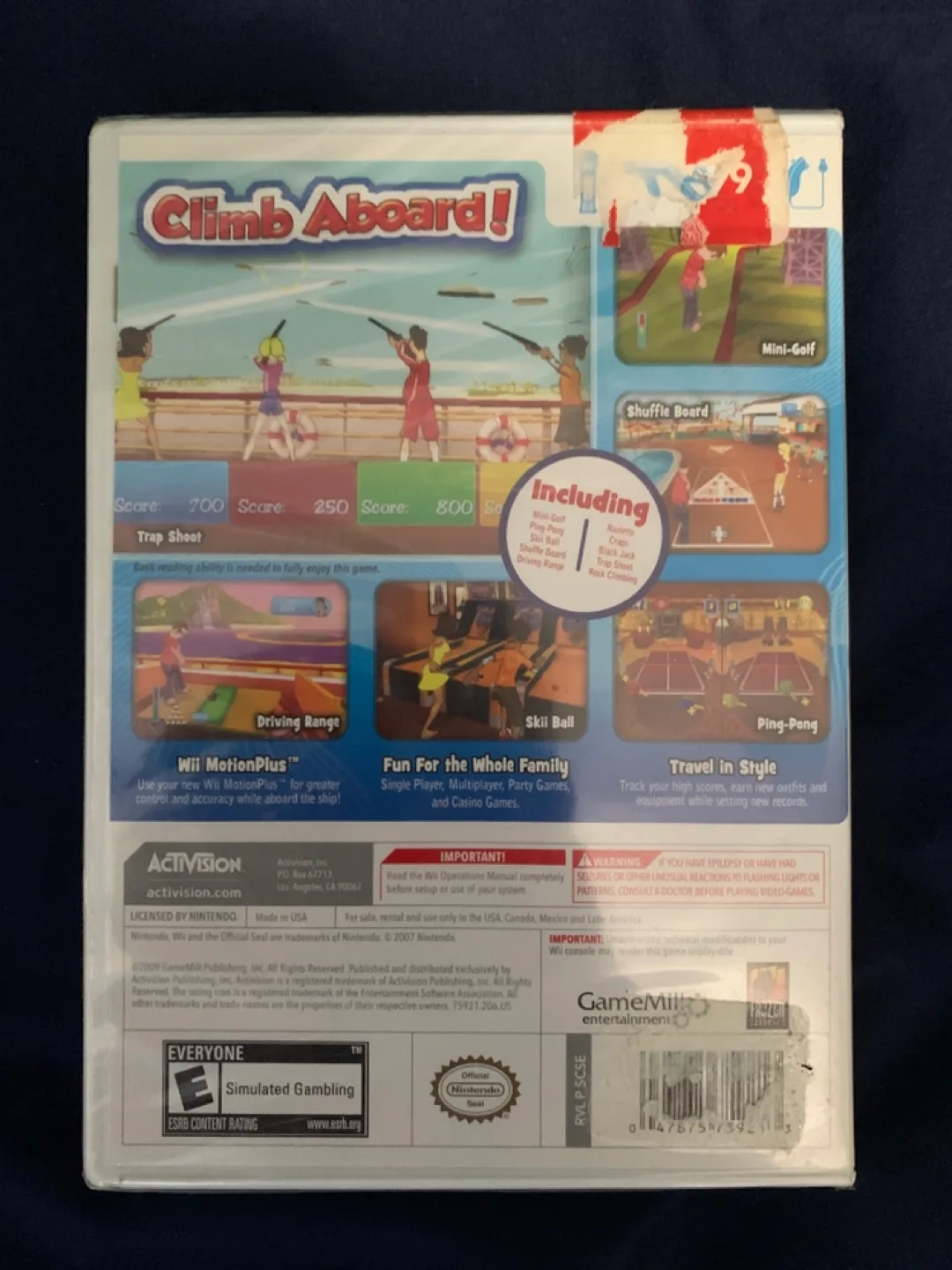 Factory Sealed Cruise Ship: Vacation Games (Nintendo Wii, 2009) image indicator(2)