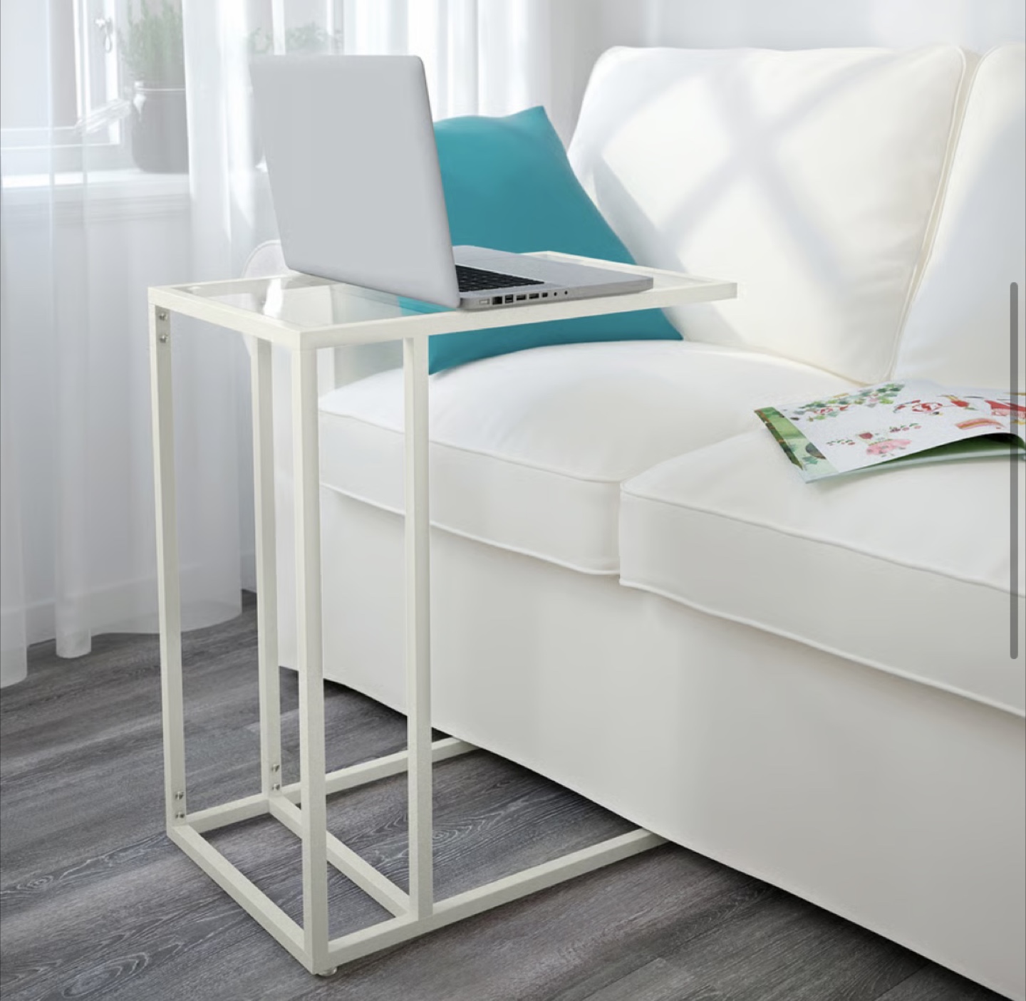 IKEA Laptop Table, White,