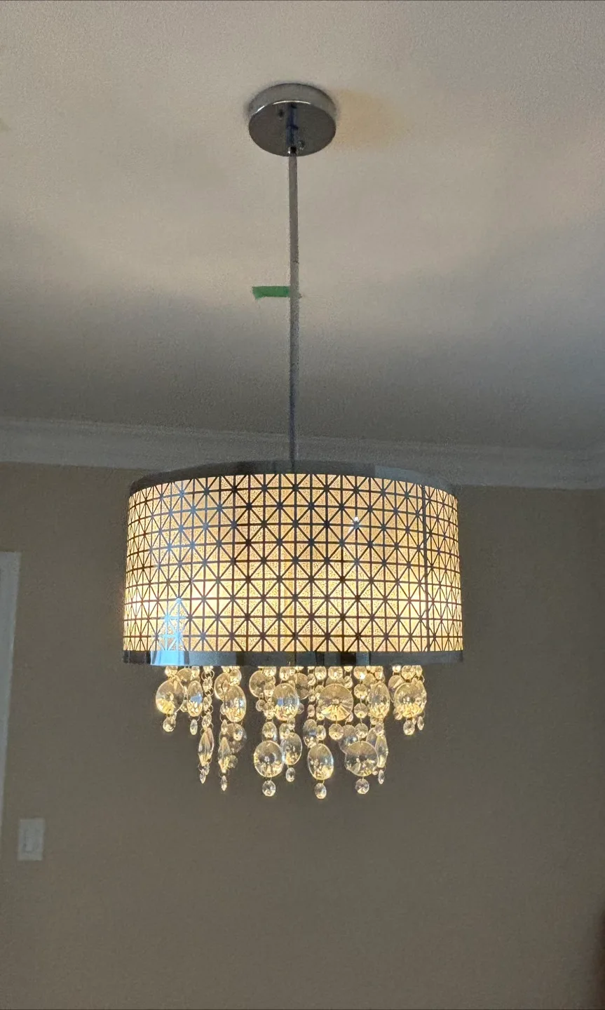 Drum Chandelier with Crystal Accents image indicator(2)