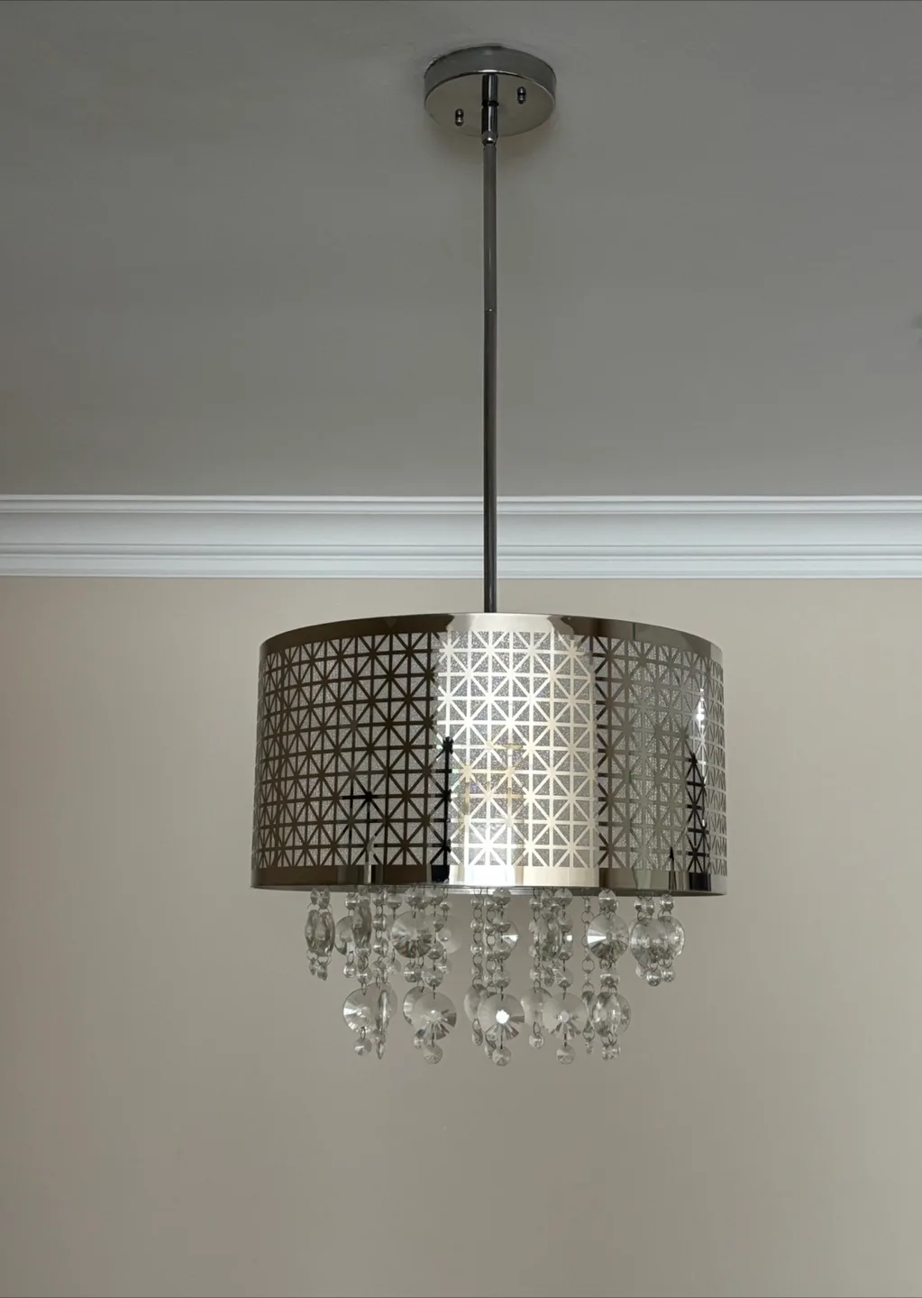 Drum Chandelier with Crystal Accents image indicator(5)