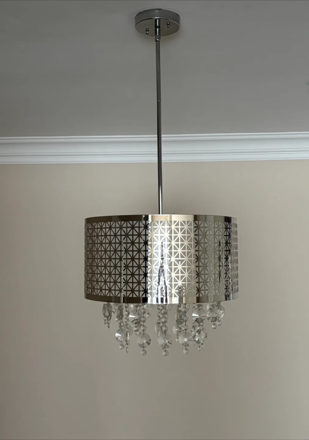 Drum Chandelier with Crystal Accents image indicator(4)