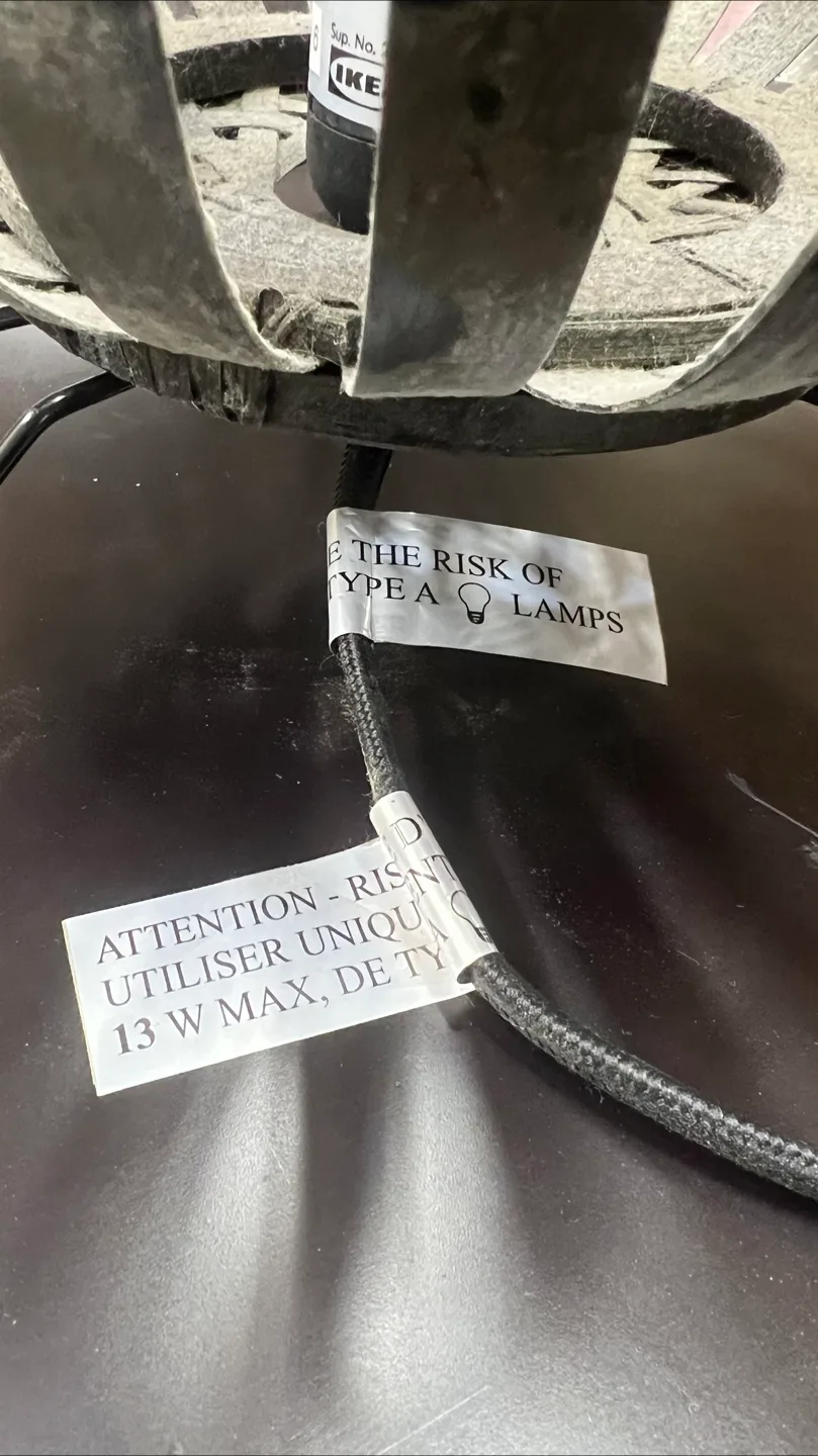 IKEA Lantern Lamp - Black Metal image indicator(4)