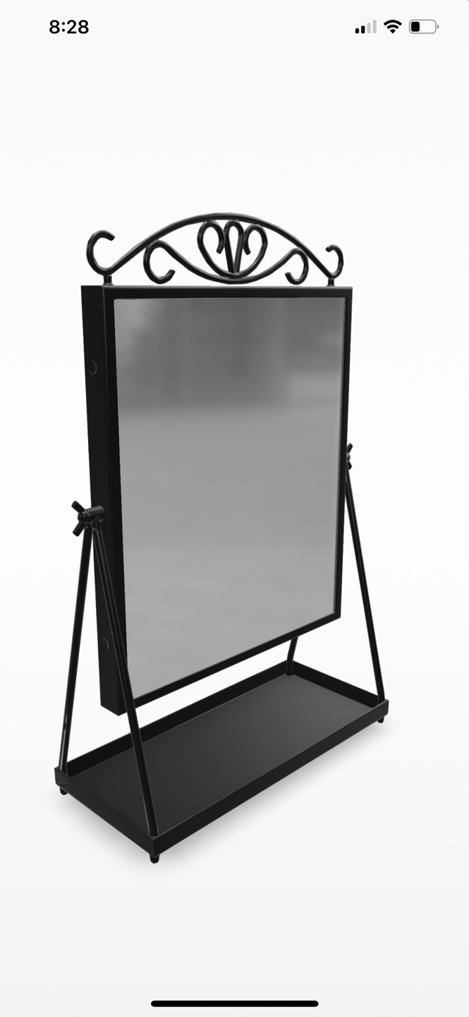 🇨🇦 IKEA Black Vanity Mirror with Stand - photo 3
