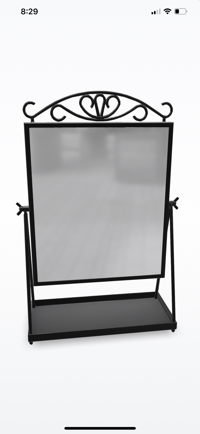🇨🇦 IKEA Black Vanity Mirror with Stand