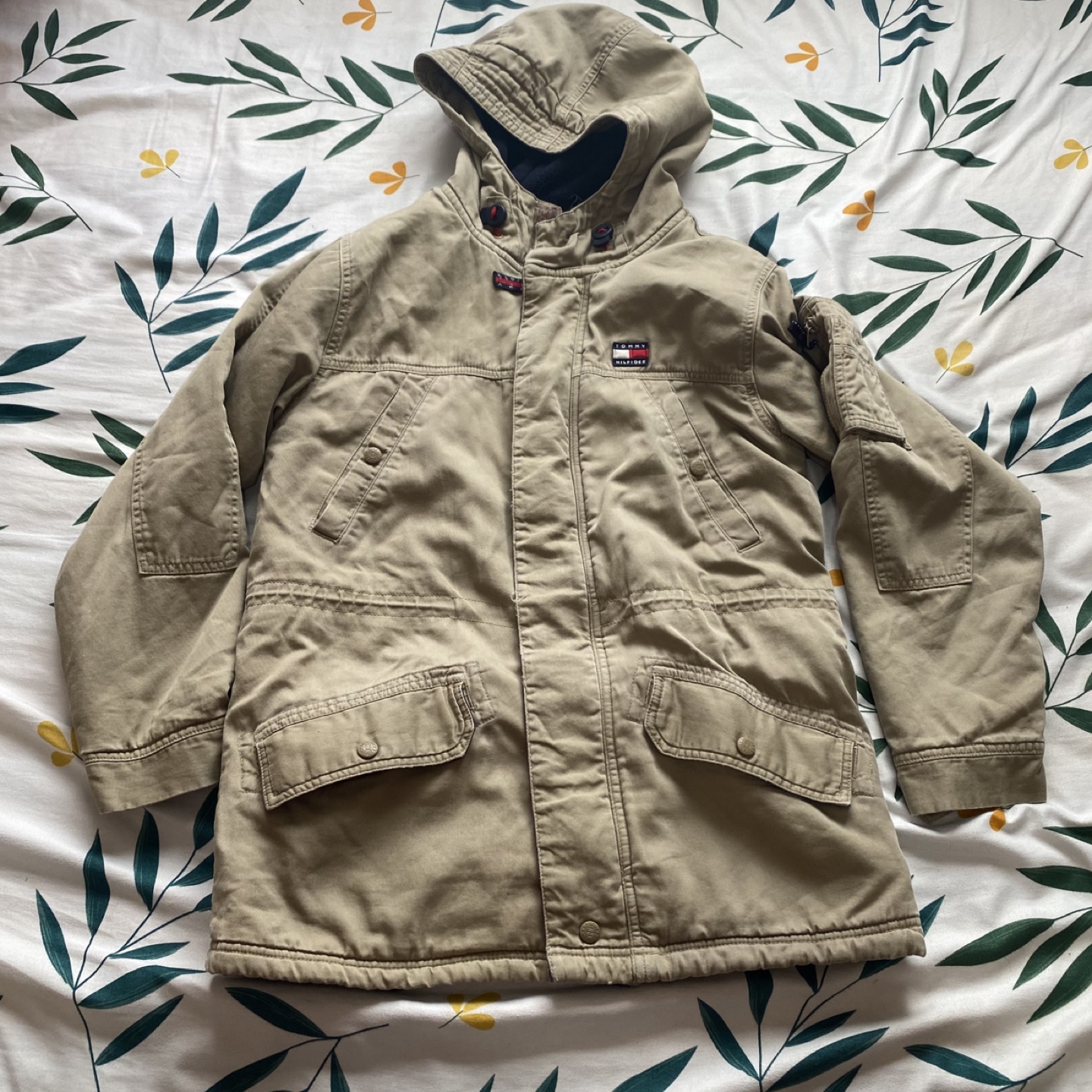 Tommy Hilfiger Beige Hooded Jacket
