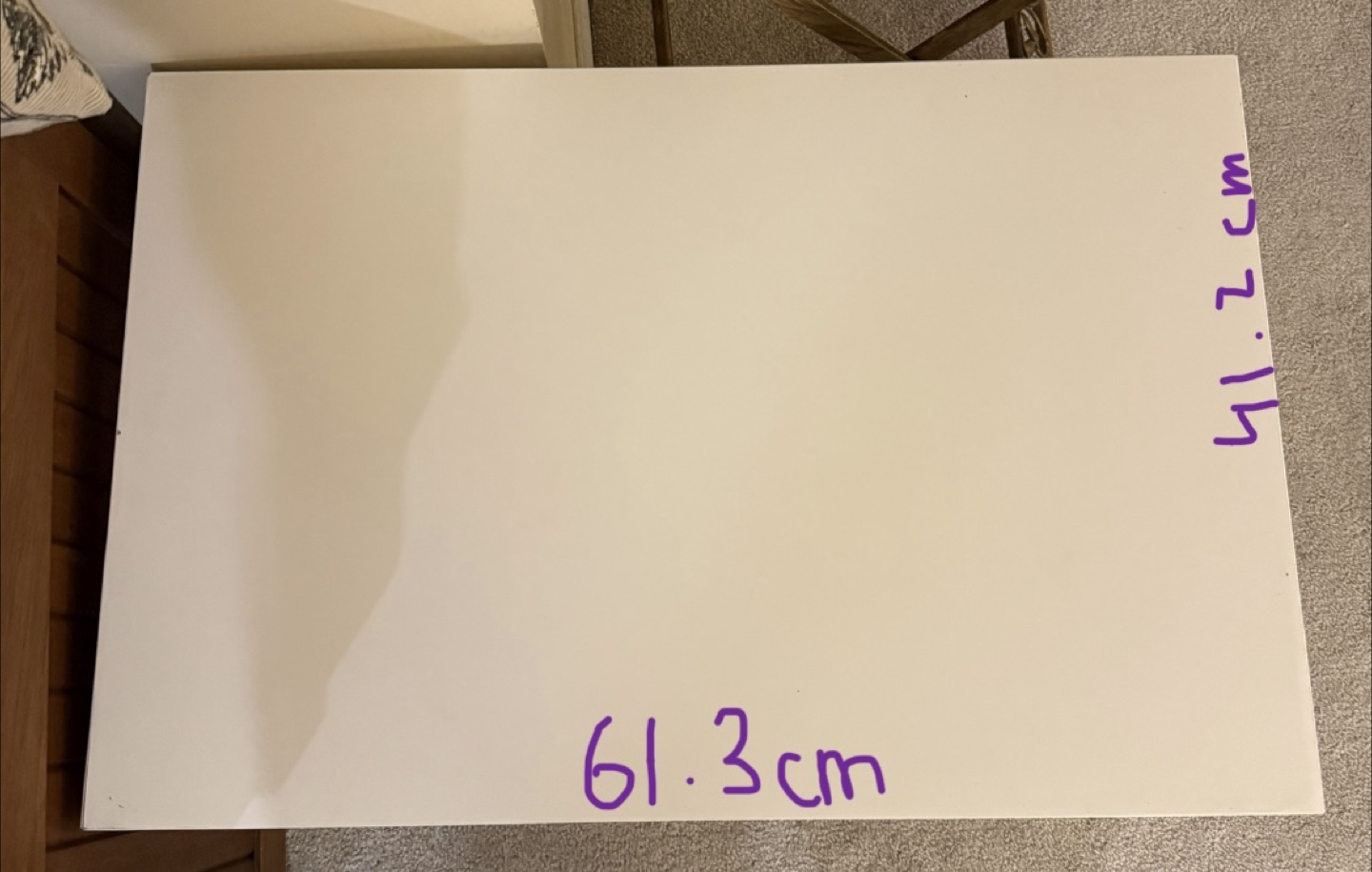 🏒 IKEA White rectangle small Table - photo 4