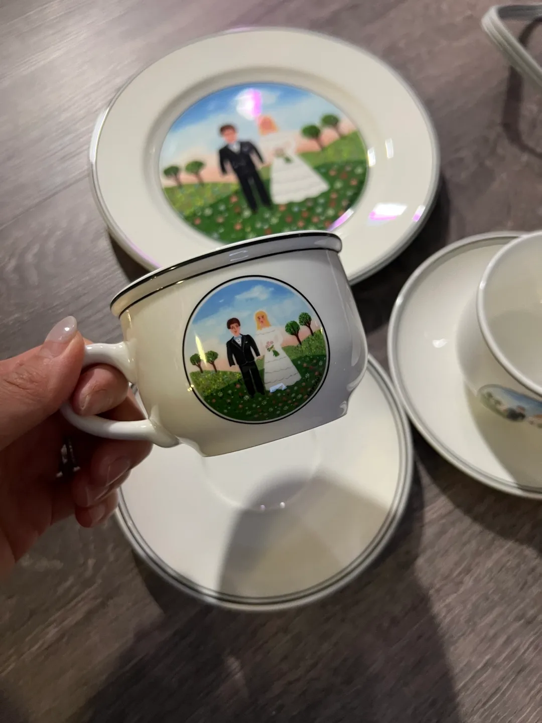 Villeroy & Boch Wedding Cup, Saucer & Plate Set thumbnail