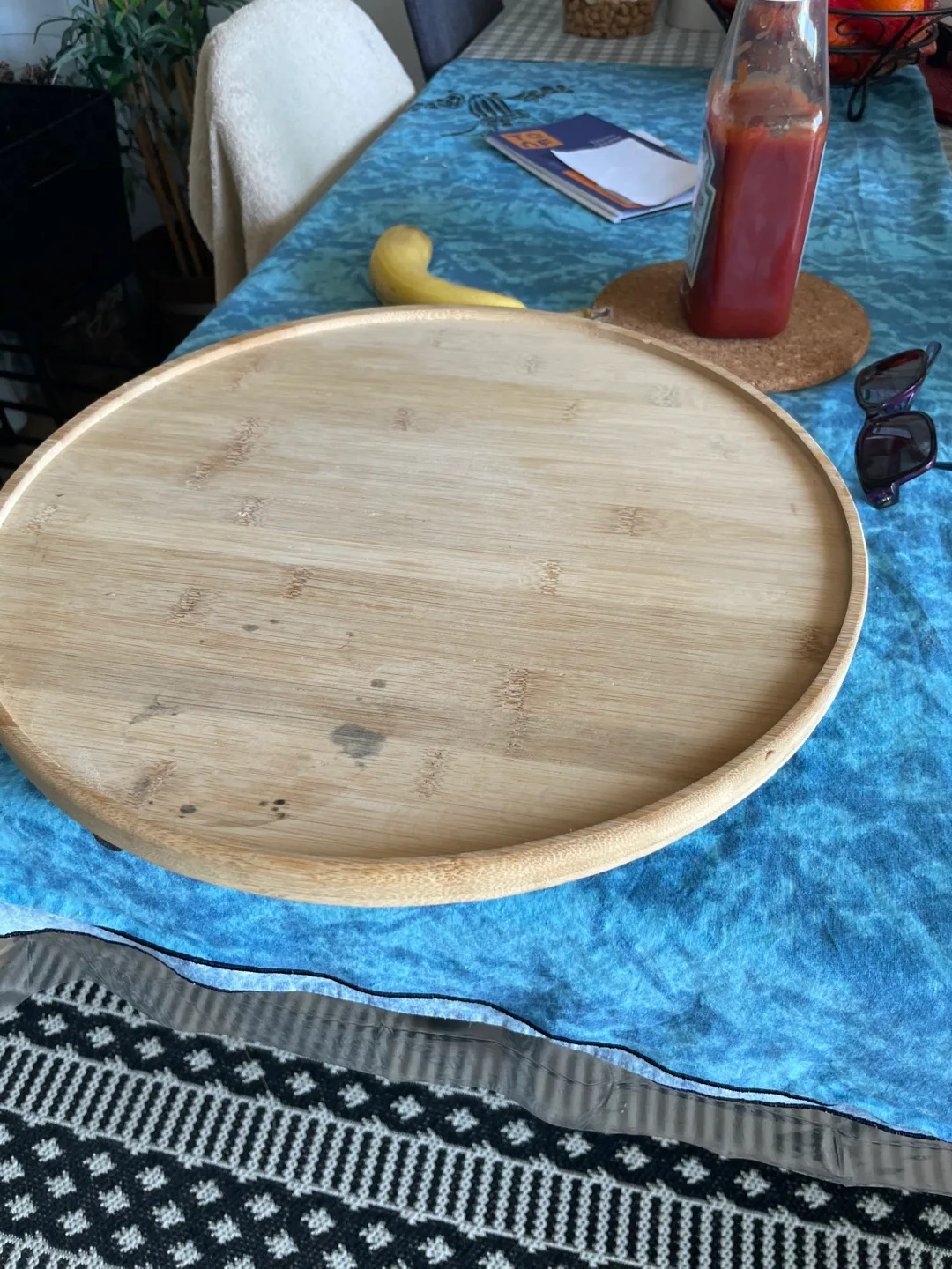 Wooden rotating Tray thumbnail
