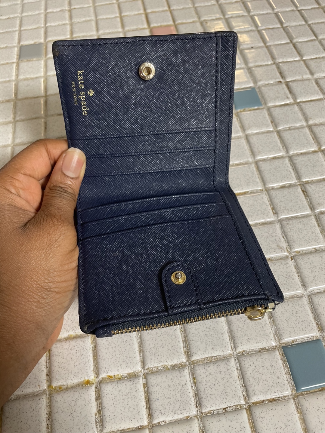 Kate Spade Navy Blue Wallet - photo 2