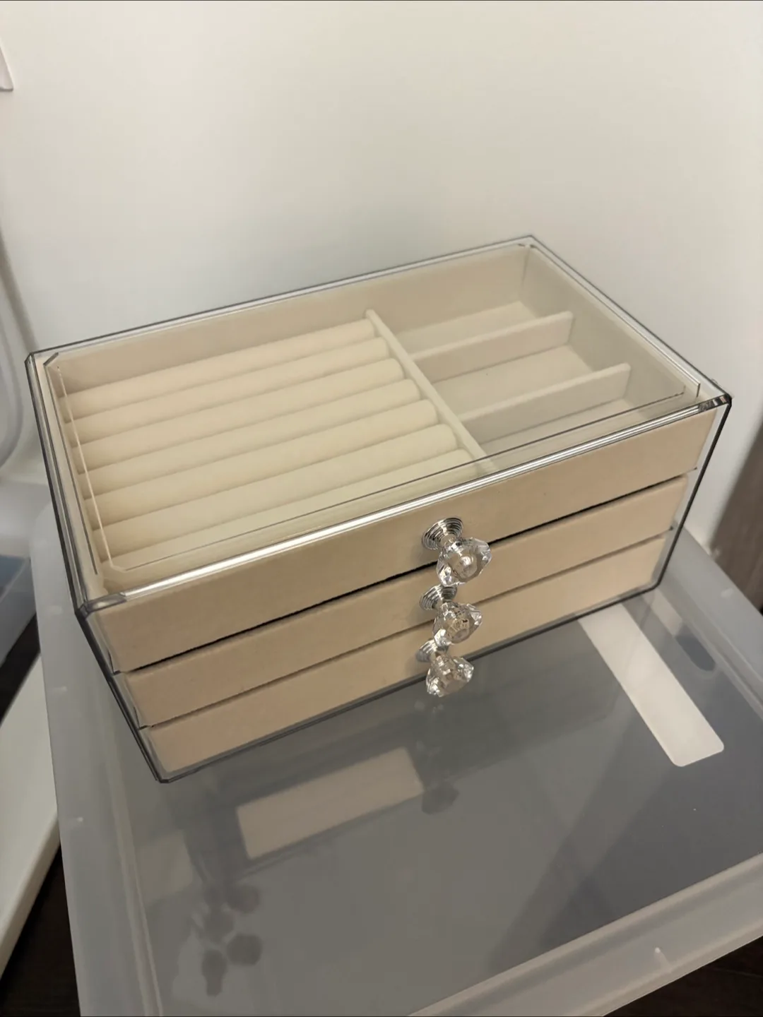 Acrylic Jewelry Organizer with 3 Drawers thumbnail