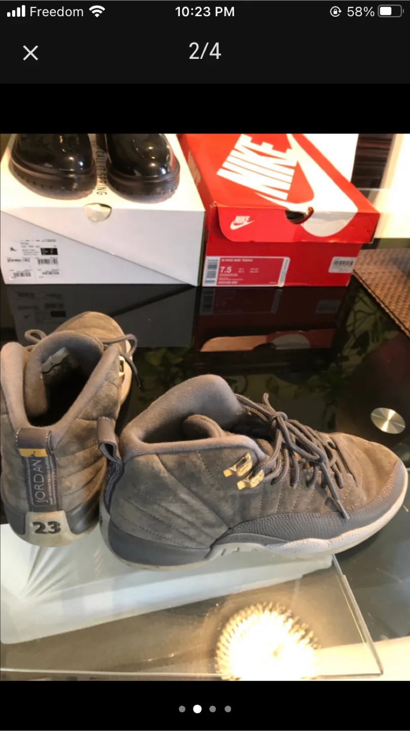 Jordan 12 Retro Suede Grey, US 6.5Y image indicator(2)