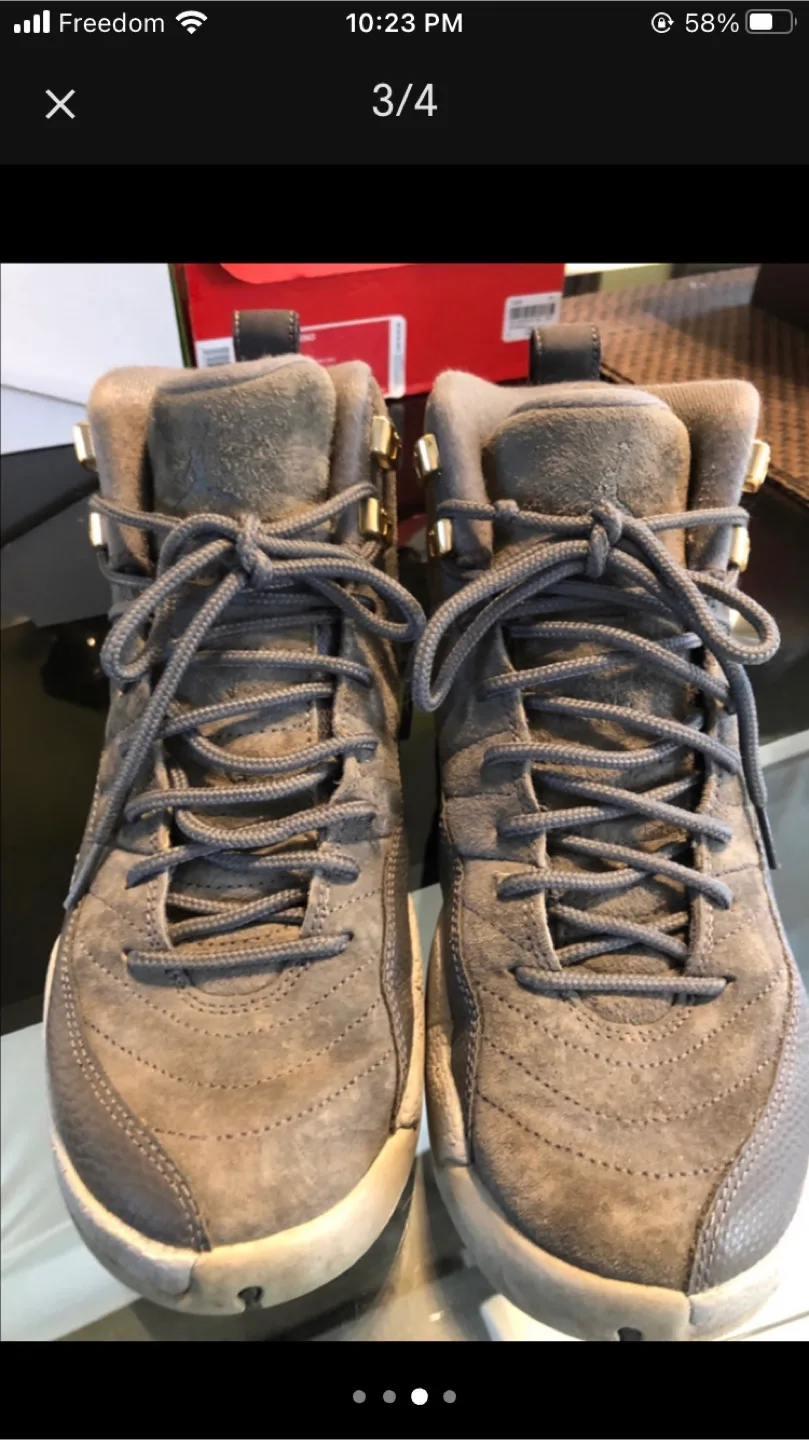 Jordan 12 Retro Suede Grey, US 6.5Y image indicator(3)