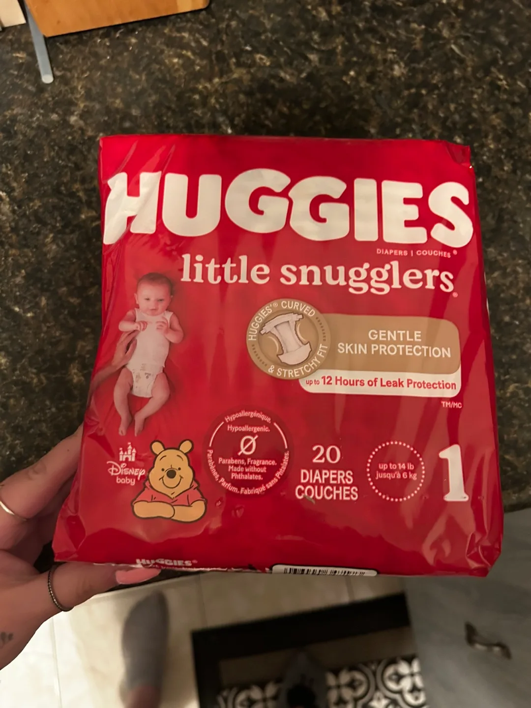 Huggies Little Snugglers Diapers, Size 1 (20 count) thumbnail