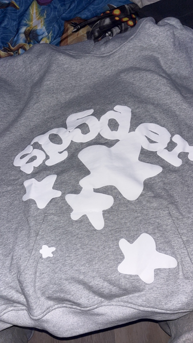 Sp5der Hoodie - Grey, Size M