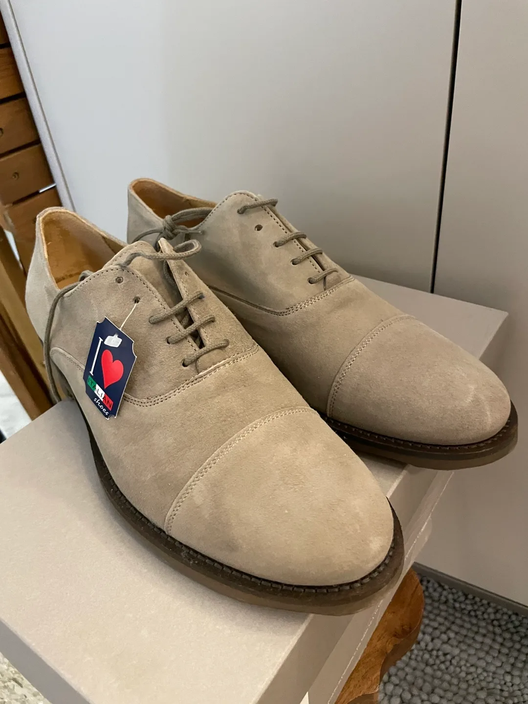 SOLDINI UOMO Amalfi Fango Dress Shoes - Size 42 thumbnail
