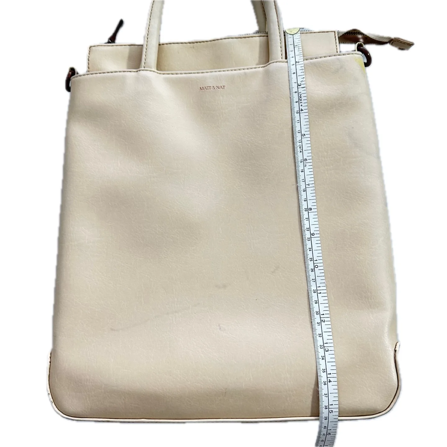 Matt & Nat Tia Black Vegan Leather Tote Crossbody Office image indicator(9)