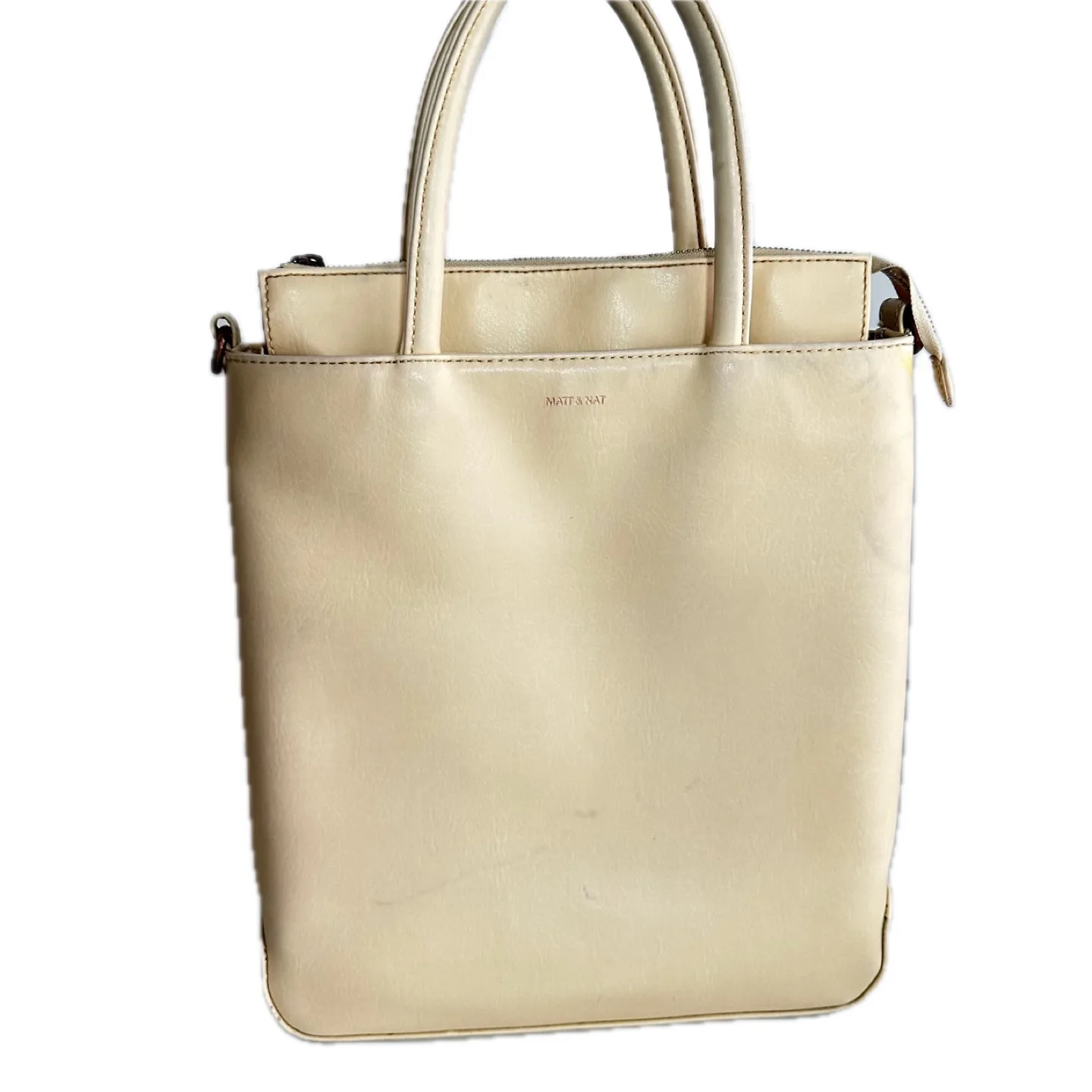 Matt & Nat Tia Black Vegan Leather Tote Crossbody Office image indicator(2)