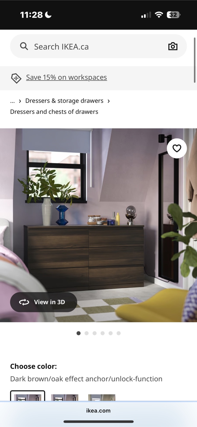 IKEA Hemnes Dark Brown Dresser - photo 2
