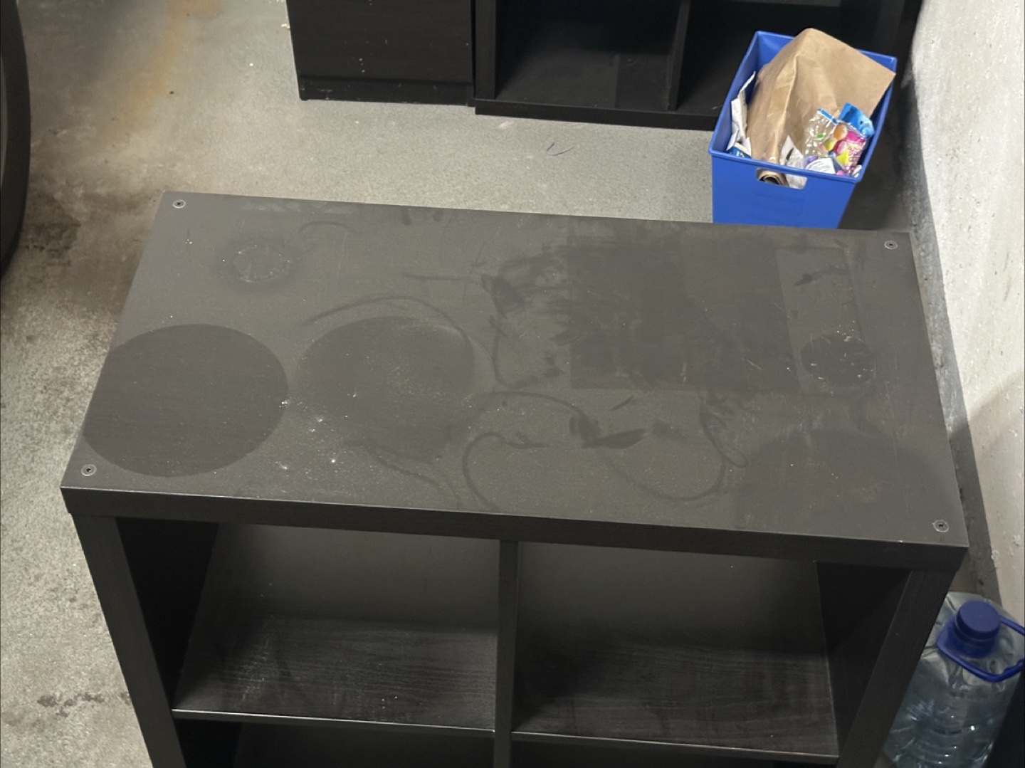 Black 4-Cube Storage Shelf - photo 2