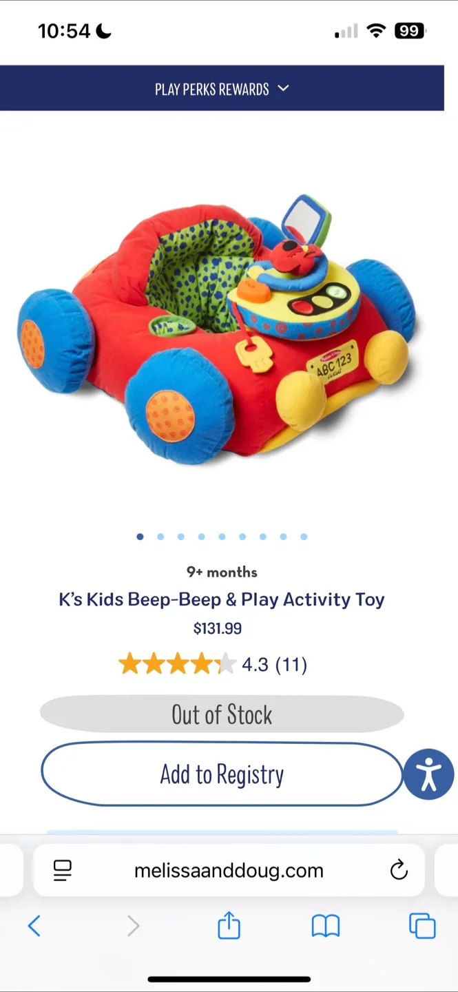 Melissa & Doug ABC 123 Kids' Car Seat image indicator(8)