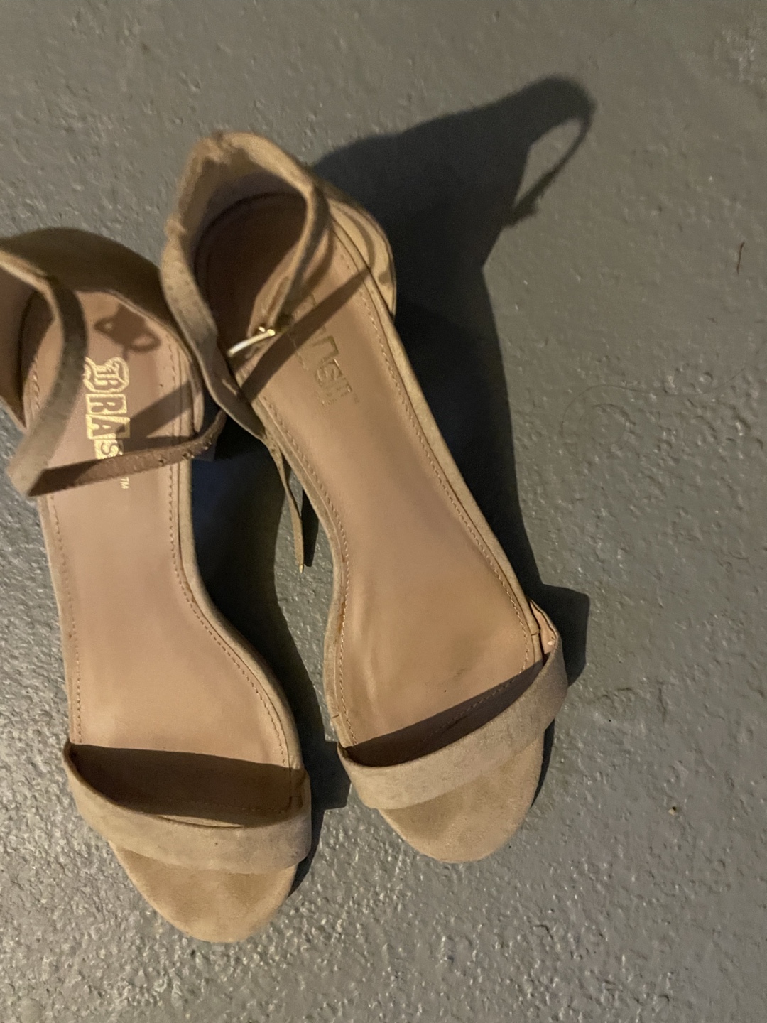 TRASH Beige Heels - Size 6