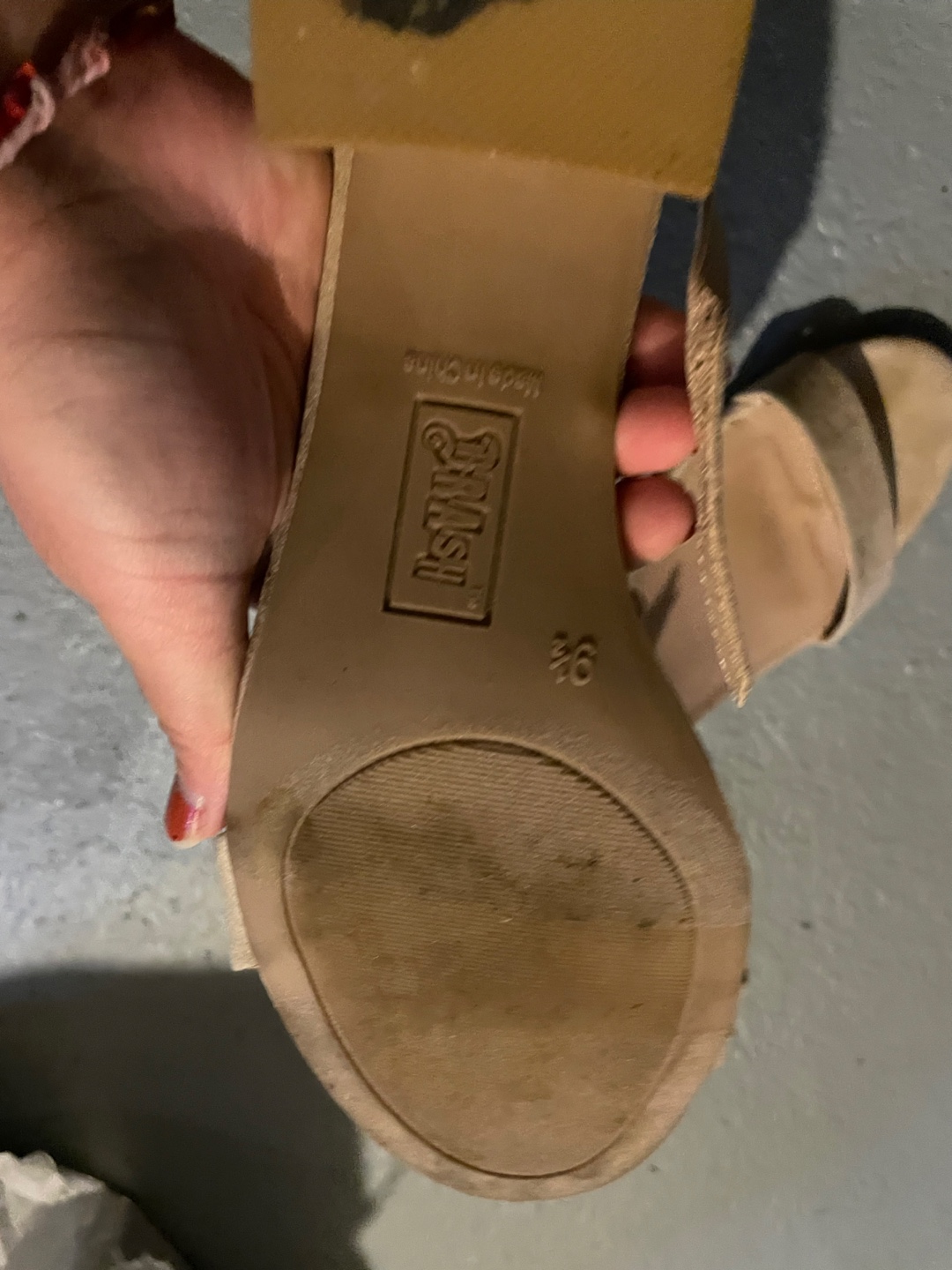 TRASH Beige Heels - Size 6 - photo 4
