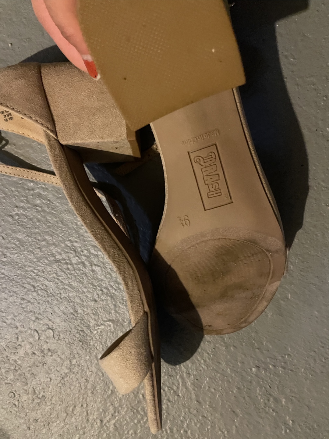 TRASH Beige Heels - Size 6 - photo 2