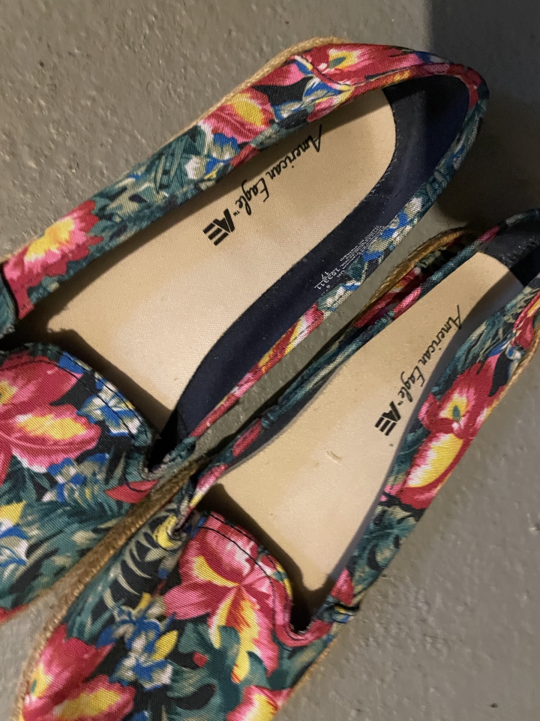 American Eagle Floral Slip-On Espadrilles - Size 9.5 - photo 2