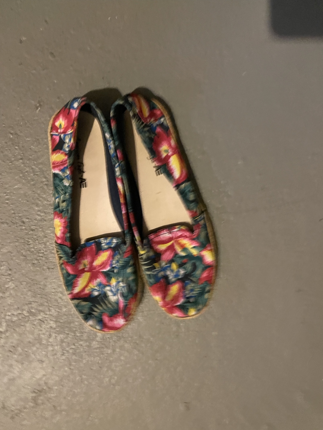 American Eagle Floral Slip-On Espadrilles - Size 9.5