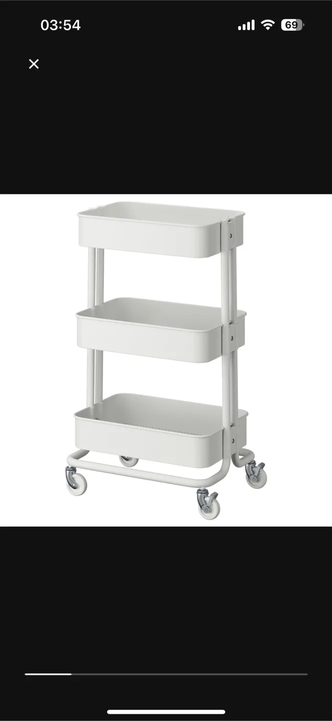 Raskog - IKEA Utility Cart in Cream - Perfect Condition thumbnail
