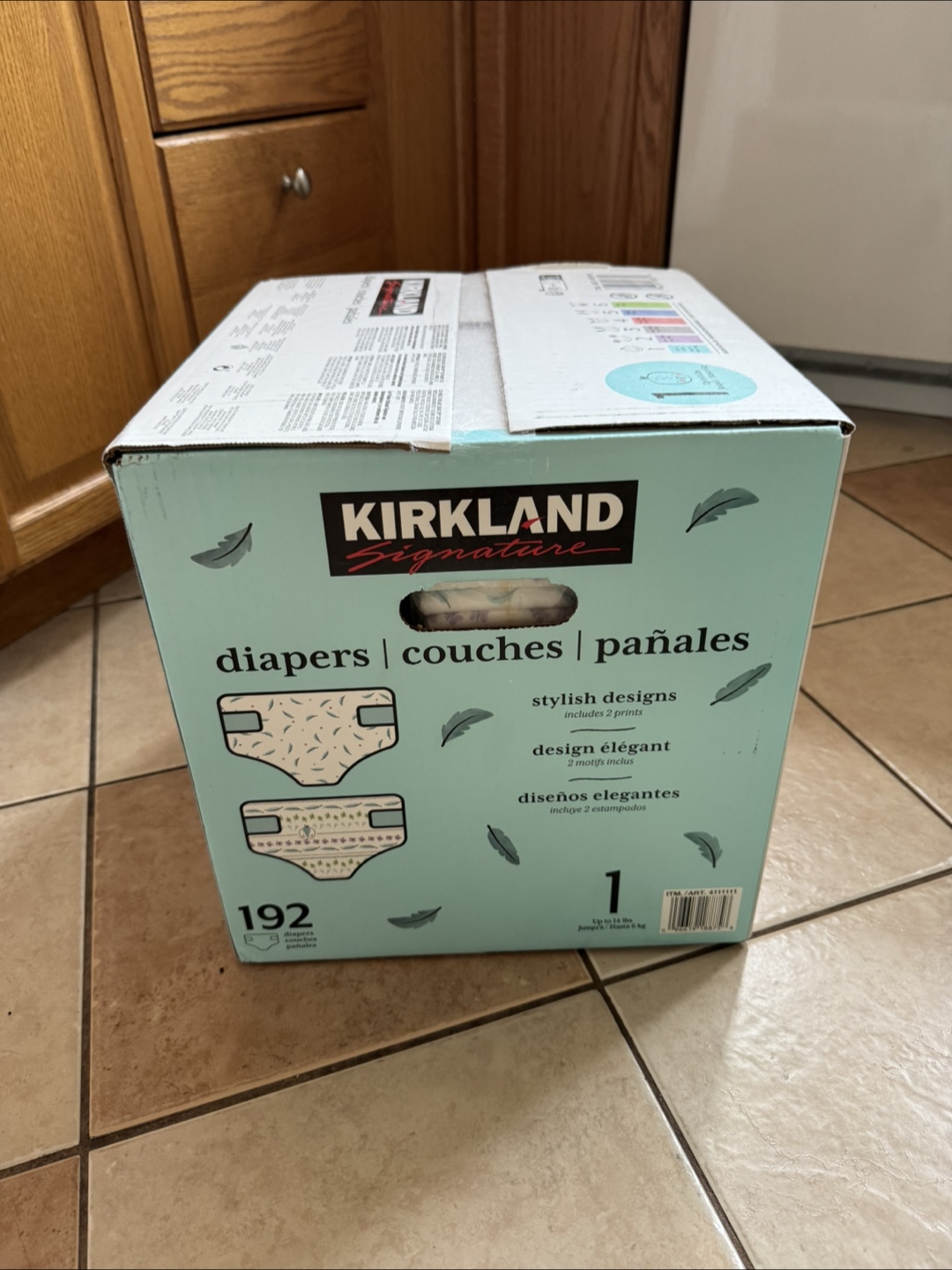 Kirkland Signature Size 1 Diapers - 192 Count