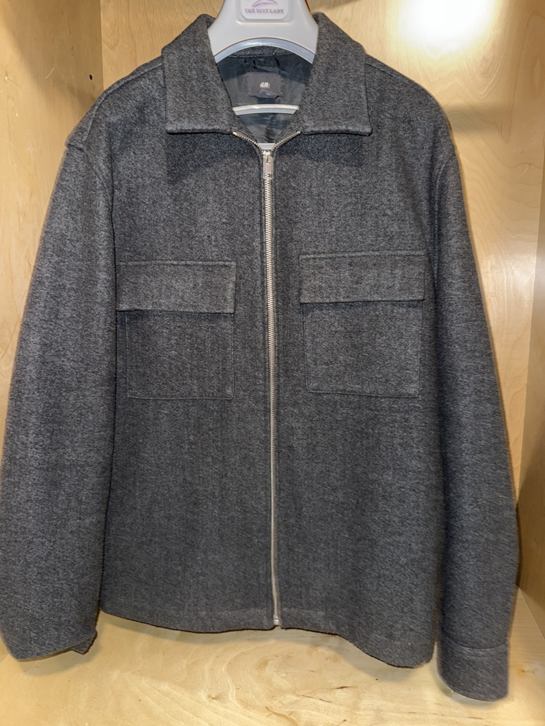 H&M Gray Wool Blend Jacket