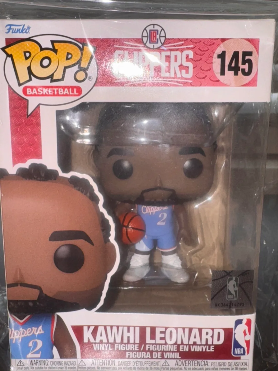 Funko Pop! NBA Kawhi Leonard Clippers #145 thumbnail