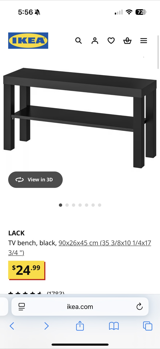 IKEA LACK TV Bench - photo 2