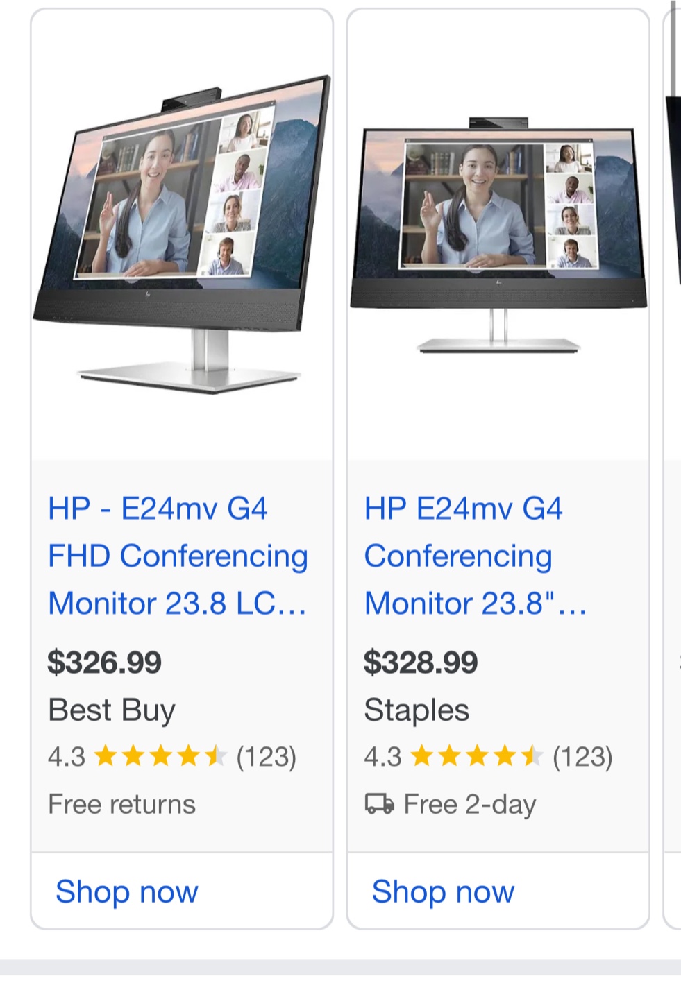 HP 24inch monitor - photo 3