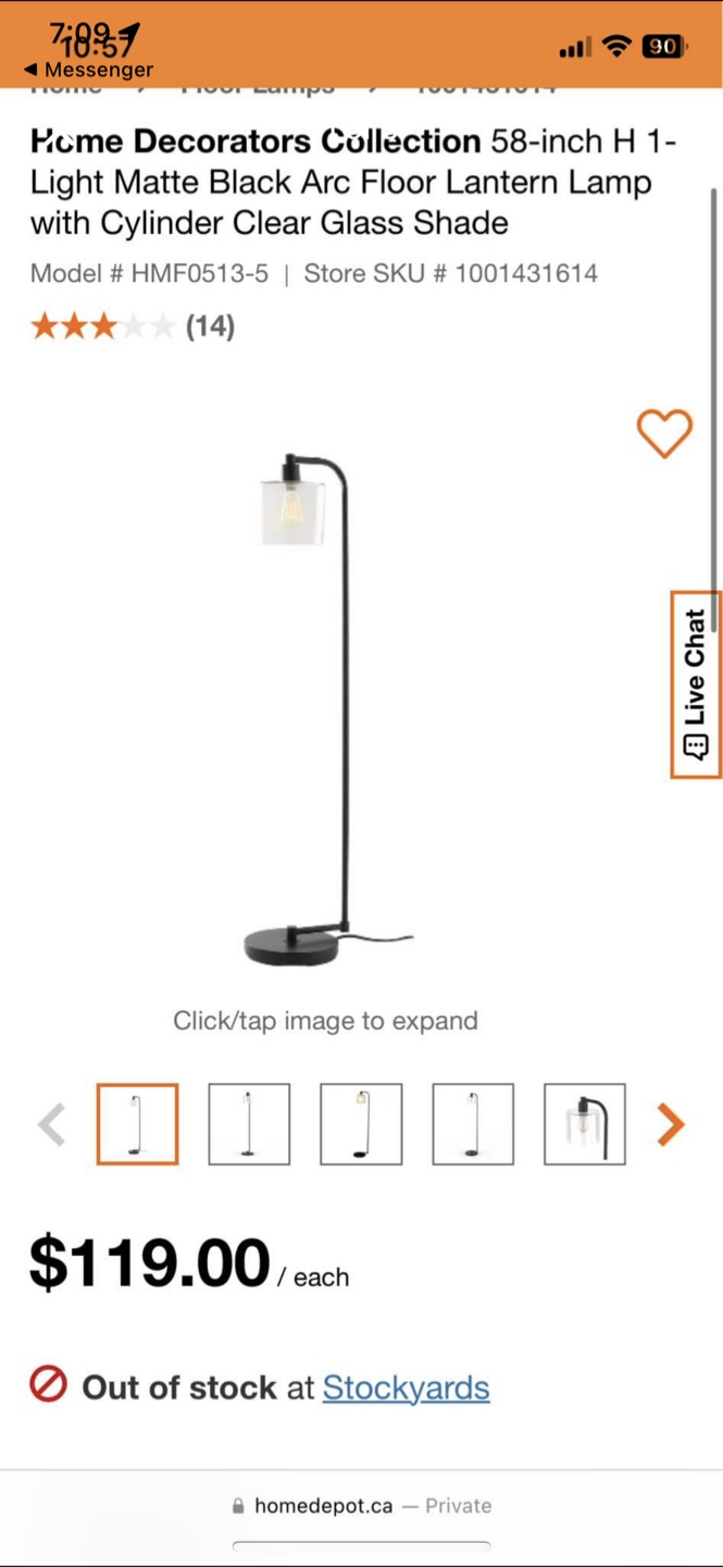 Home Decorators Collection Arc Floor Lamp