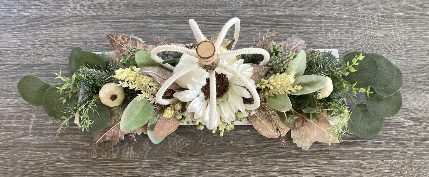 Artificial fall table centrepiece. Stouffville pickup - photo 3